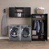 Prepac Elite Storage Cabinet 54" Wall, Black