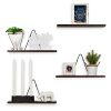 Rustic State Farmhouse Decor | Wall Mount Floating Shelves Wood