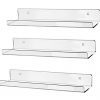 hblife 15" Acrylic Floating Wall Ledge Shelf, Wall Mounted Nursery Kids Bookshelf