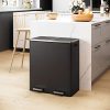 SONGMICS Dual Trash Garbage Can, 16 Gal (60L) Rubbish