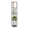 CO-Z Floor Lamp, Etagere Lamp with Shelves, Standing Lamp