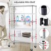 6-Tier Shelf Wire Shelving Units, Height Adjustable Organizer Garage Storage