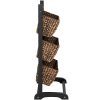 Best Choice Products 3-Tier Water Hyacinth Floor Rack Stand Organizer