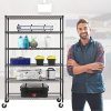 NSF Wire Shelving Unit 6-shelf Large Storage Shelves Heavy Duty Metal