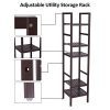 5 Tier Bamboo Shelf - Stylish and Versatile Bamboo Bathroom Shelving Unit