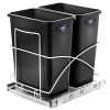Home Zone Living 29 Liter / 7.6 Gallon Pull-Out Trash Can