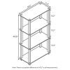 Furinno Turn-S 4-Tier Display Rack with Square Tube
