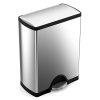 simplehuman 50 Liter / 13.2 Gallon  Stainless Steel Rectangular Kitchen Step