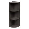 IRIS USA, Inc. 3-Tier Corner Curved Shelf Organizer, Gray