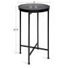 Chic & Functional Foldable Tray Table – Celia Metal Accent Table