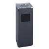 Safco Products Square Ash And Trash Trash Can, Black