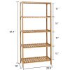 Kinbor 5-Tier Storage Shelving Rack Utility Shelf Multifunctional Bamboo Rack