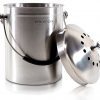 PriorityChef Compost Bin Stainless Steel with Soft Silicone Handle