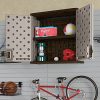 Durable Suncast Wall Storage Cabinet – Heavy-Duty Resin Organizer with Lockable Doors for Secure Garage Storage