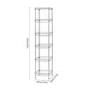 LANGRIA 6-Tier Bathroom Shelving Supreme Shelving Units