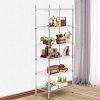 6-Tier Chrome Wire Shelf Organizer: Heavy-Duty Storage Solution for Home and Office