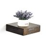 WELLAND Colin 10" Deep Wood Floating Corner Shelf Rustic Wall