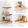 Wooden Corner Shelf,1 Pcs Sunlife Round End Hanging Wall