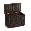 The Basket Lady Wicker Storage Trunk, Medium
