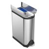 simplehuman 40 Liter / 10.6 Gallon Stainless Steel Dual Compartment
