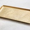 Alchemade Antique Brass Tray with Large Hammering