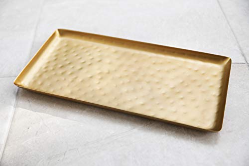 Alchemade Antique Brass Tray with Large Hammering