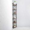 MBQQ Industrial Pipe Shelves Modern/Rustic Corner Book Shelves