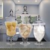 Emenest Clear Glass Apothecary Jars with Lids, 3 Pack Kitchen Canisters