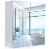 Tangkula Bathroom Medicine Cabinet, Wide Wall Mount Mirrored Cabinet