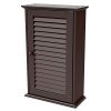 Yaheetech Wall Mounted Medicine Cabinet with Louver Single Door