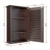 Yaheetech Wall Mounted Medicine Cabinet with Louver Single Door