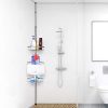 Mythinglogic Corner Shower Caddy, Adjustable Height Shower Tension Rod