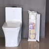 HOMCOM 26" Modern Country Vertical Bathroom Storage Cupboard Cabinet
