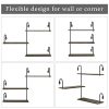Olakee Floating Shelves Wall Mounted 3 Tier Rustic Wall Shelves