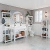 RiverRidge X-Frame Collection Bathroom Wall Shelf