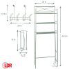 LDR INDUSTRIES 163 3PC BATH ORGANIZER KIT SATIN NICKEL