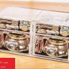 Cq acrylic Large 8 Tier Clear Acrylic Cosmetic Makeup Storage Cube Organizer