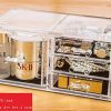 Cq acrylic Large 8 Tier Clear Acrylic Cosmetic Makeup Storage Cube Organizer
