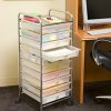 Seville Classics Large 10-Drawer Organizer Cart, White