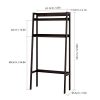 HOMECHO 2 Tier Over The Toilet Storage Short Bathroom Organizer Shelf