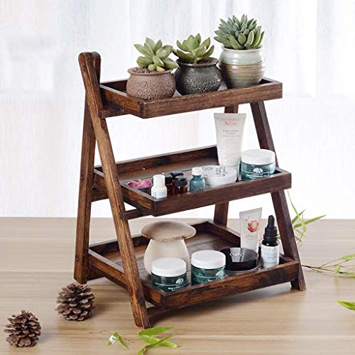 LIUCS Shower Caddies Wooden Bathroom Organizer Shelf