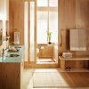 Moen Retreat 22-Inch Wide x 5-Inch Deep Decorative Glass Bathroom Vanity Shelf