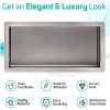 Shower Niche Inwall 12" x 24" Stainless Steel - High End Materials