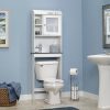 Sauder Caraway Etagere, L: 23.31" x W: 7.44" x H: 68.07", Soft White/Slate finish