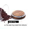 Clear Glass Canister With Airtight Wood Lids Glass Airtight Food Storage Jars