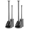 mDesign Modern Slim Compact Freestanding Plastic Toilet Bowl Brush Cleaner