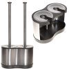 ToiletTree Products Modern Deluxe Freestanding Toilet Brush and Plunger Combo