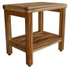 EcoDecors Eleganto Shower Stool, Natural