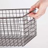 mDesign Farmhouse Decor Metal Wire Bathroom Organizer Storage Bin Basket