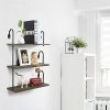 Olakee Floating Shelves Wall Mounted 3 Tier Rustic Wall Shelves
